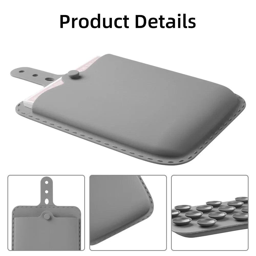 Adhesive Laptop Storage Pouch Elastic Organizer for Mouse & Accessories deideas