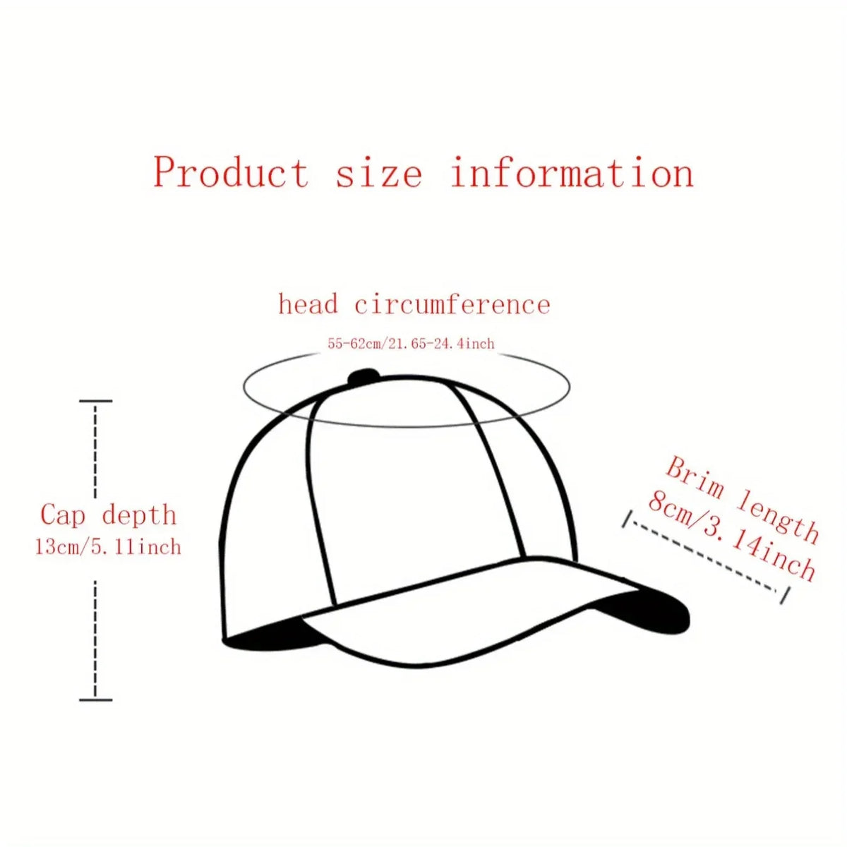 “No!” Graphic Flat-Brim Cap – 14 Colors