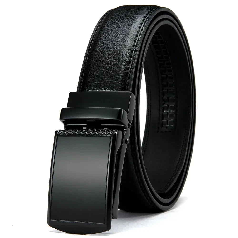 Leather Belt with Automatic Buckle Elegance and Perfect Fit deideas