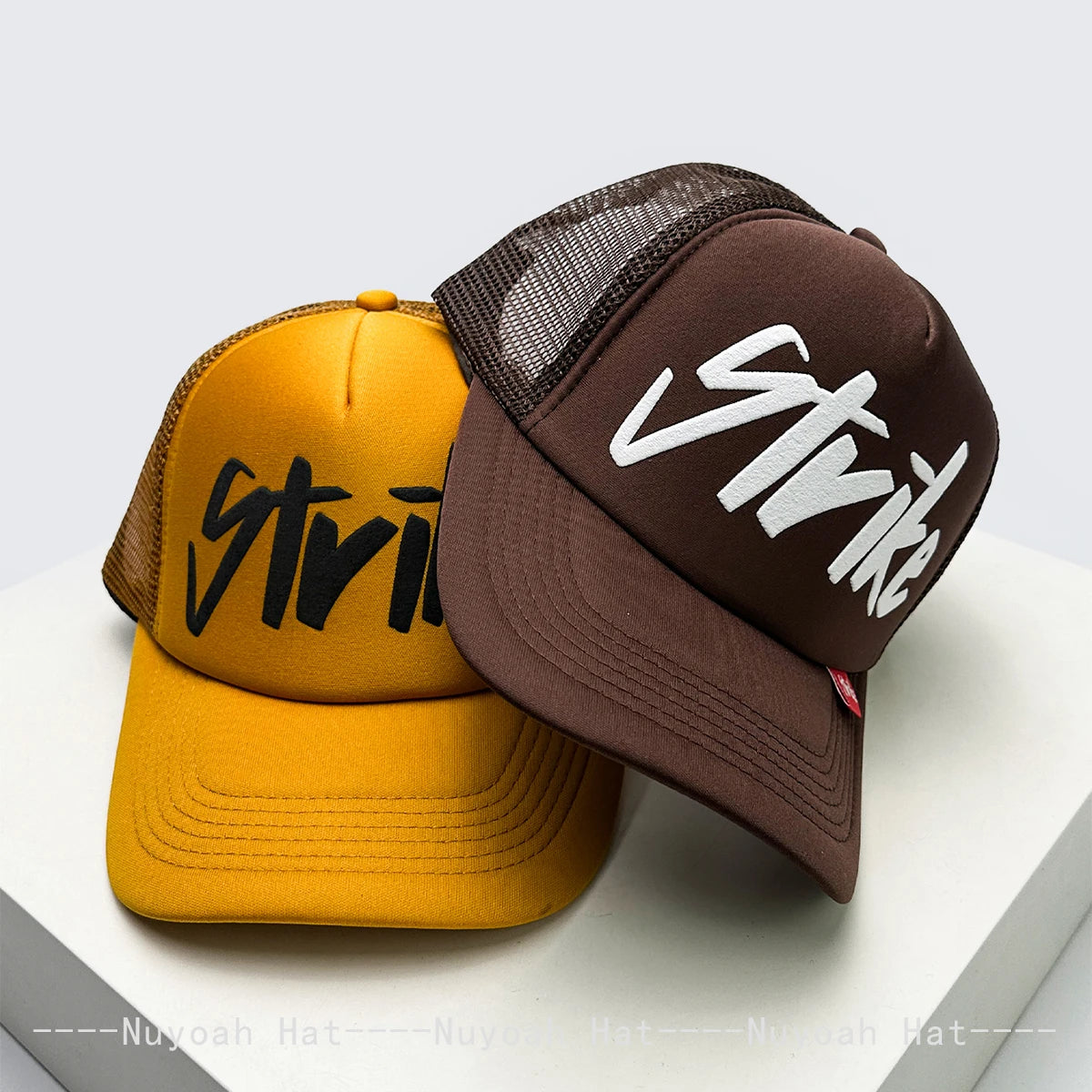Printed Letter Trucker Cap – Adjustable Unisex Hat, 52–60 cm