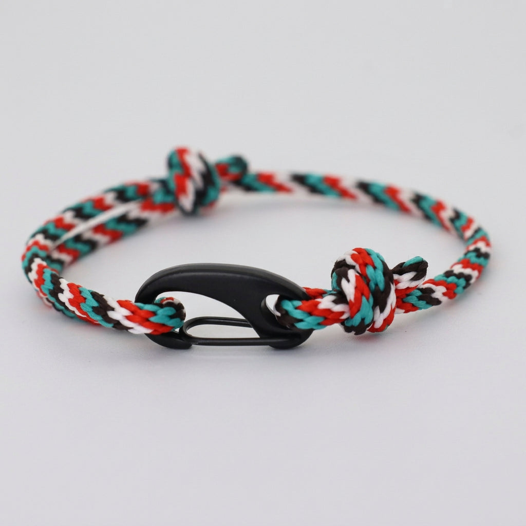 New Handmade Ethnic String Bracelet For Men Marine Fabric Nautical Braslet Black D Buckle Climbing Rope Braclet Beach Pulseria deideas