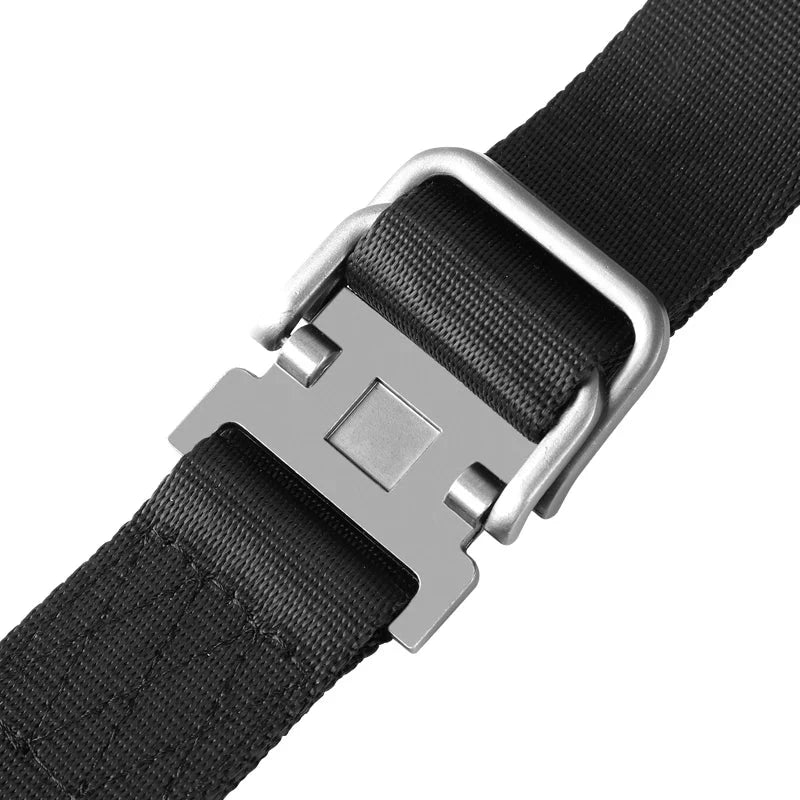 Youth Canvas Belt Dual Ring Buckle, Streetwear Style for Jeans & Cargo Pants deideas
