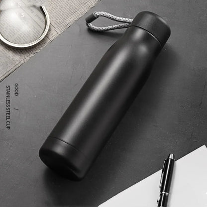 Stainless Steel Thermos Bottle – Carry Loop, 5 Colors