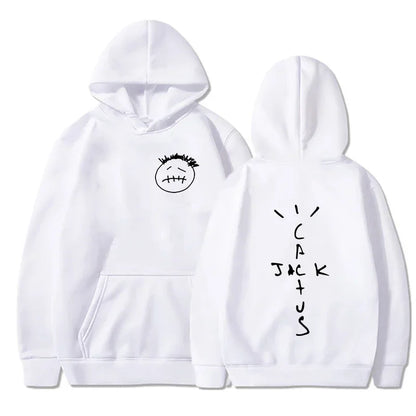 Face Graphic Pullover Hoodie – Front & Back Print