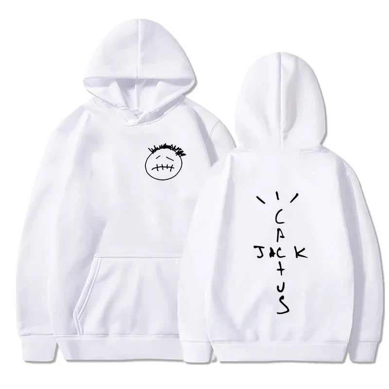 Face Graphic Pullover Hoodie – Front & Back Print