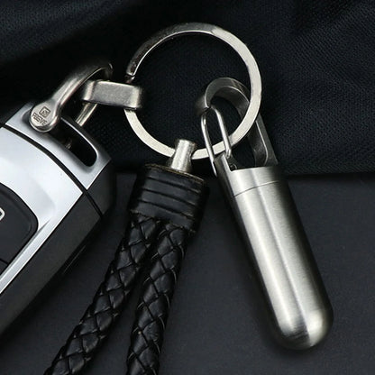 Pill Keychain Container – Screw-Top Capsule, 3 Sizes