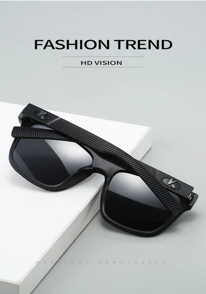 Rectangular Sunglasses – Textured Temples, 6 Combinations