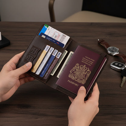 Passport Holder – Elastic Band & Card Slots, 6 Colors