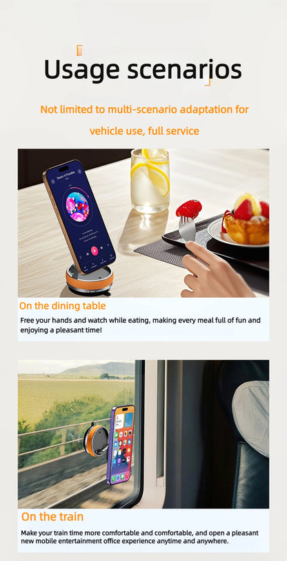 Foldable Magnetic Phone Holder – Suction Base, 3 Colors