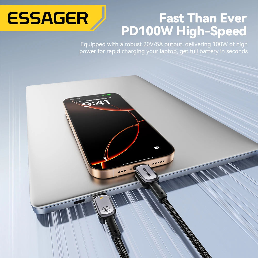 USB-C Cable with Charging Indicator – 60W or 100W