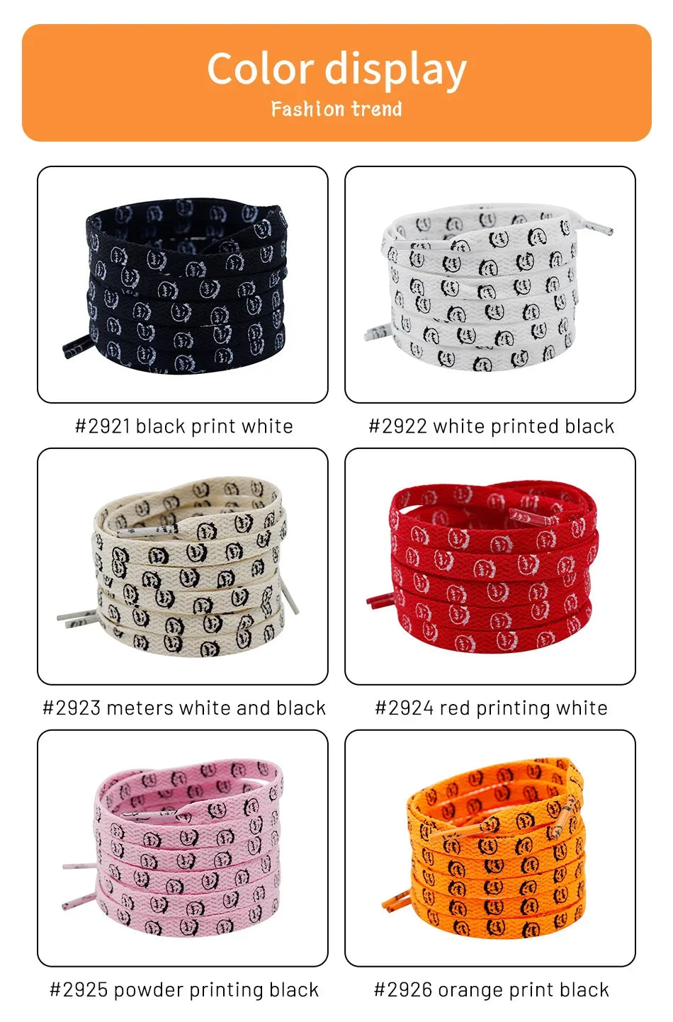 Bandana Graphic Flat Shoelaces – 8 mm, 70–200 cm
