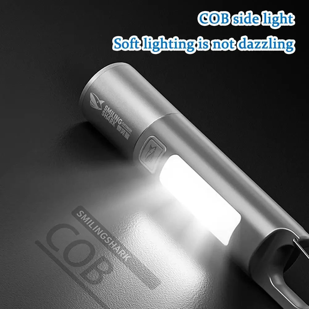 Waterproof USB Rechargeable LED Flashlight with Bicycle Stand deideas
