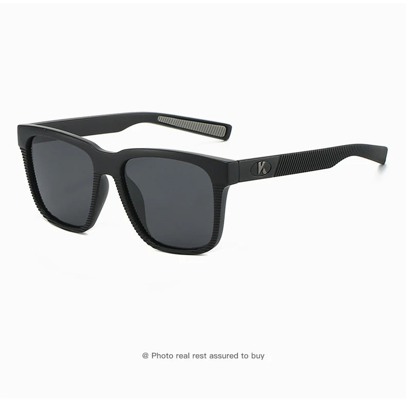 Rectangular Sunglasses – Textured Temples, 6 Combinations