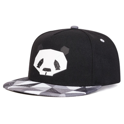 Geometric Panda Cap – Flat Camo Brim, 3 Colors
