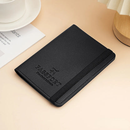 Passport Holder – Elastic Band & Card Slots, 6 Colors