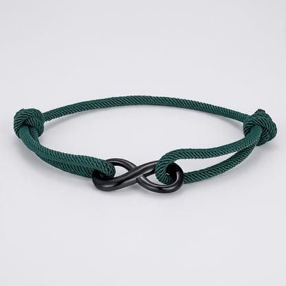 Infinity Rope Bracelet – Adjustable, 12 Color Options