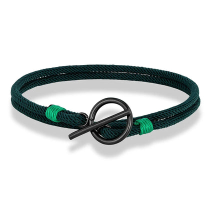 Stylish Rope Bracelet Nautical Design with Stainless Steel OT Buckle deideas