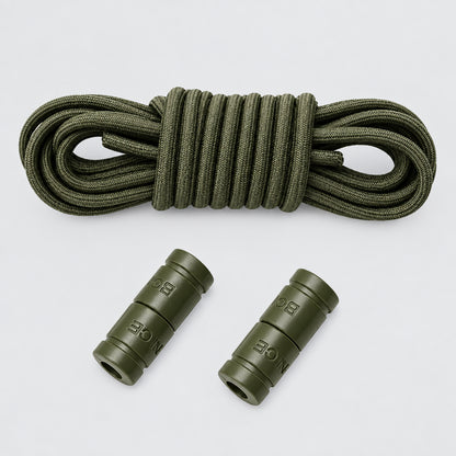 No-Tie Elastic Shoelaces with Color Buckle