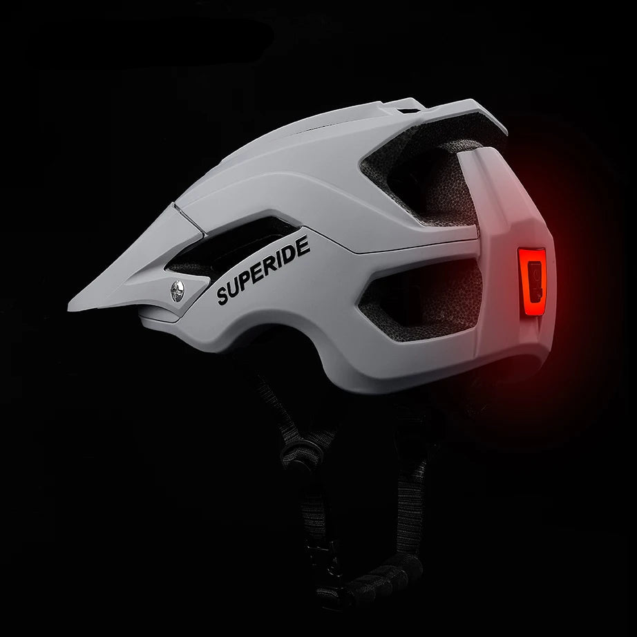 Cycling Helmet with Rechargeable LED Rearlight