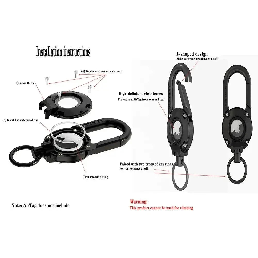 Hard PC anti-scratch keychain for Apple AirTag Case deideas