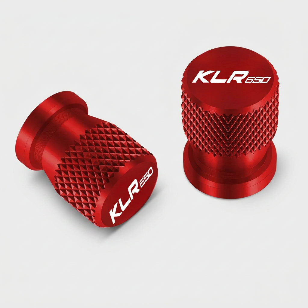 Aluminum Tire Valve Caps – Textured Finish, 2-Pack