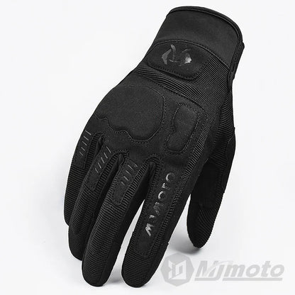 Black glove with brand logo on a white background