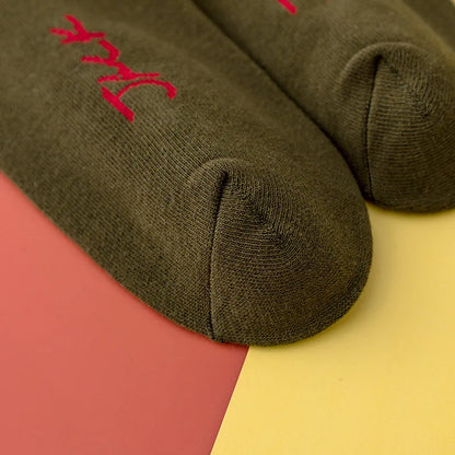 Jack Portrait Crew Socks – Unisex Cotton Blend Streetwear