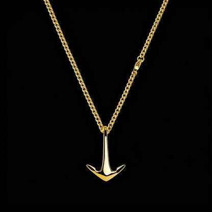 Anchor Pendant Necklace – Stainless Steel, 50–70 cm