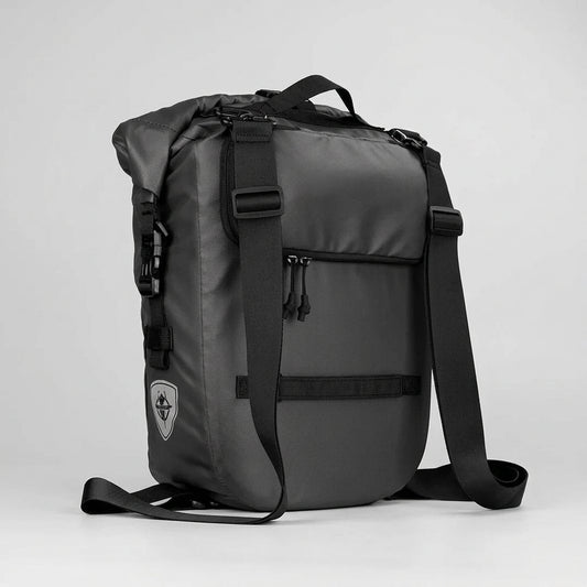 Waterproof Bike Pannier Bag 20L Rear Rack Travel & Shoulder Backpack deideas