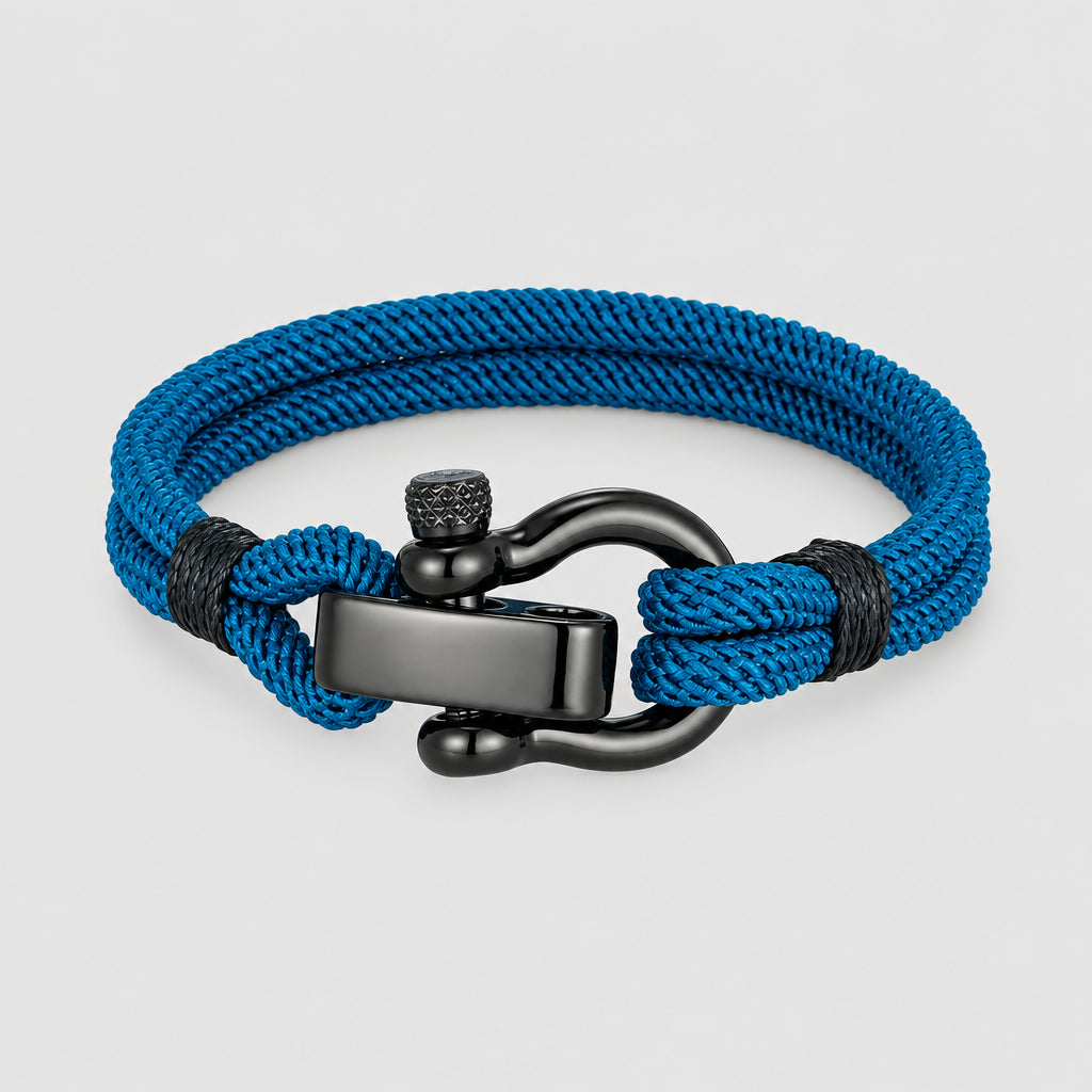 Outdoor Rescue Bracelet Durable Rope & Steel Shackle Buckle deideas