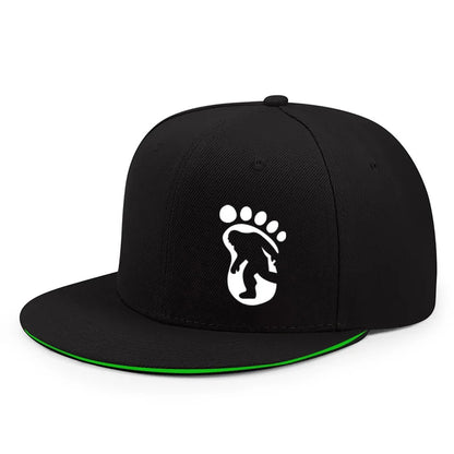 Bigfoot Footprint Flat-Brim Cap – Essence, 5 Trim Colors