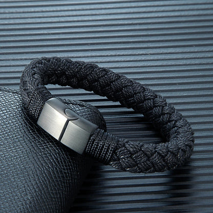 Braided Rope Bracelet – Mariner’s Heritage, 3 Colors, 19–23 cm