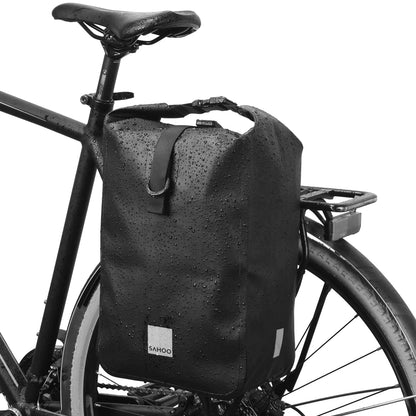 Waterproof Bike Rear Pannier Bag  10L Large Capacity with Reflective Strips deideas