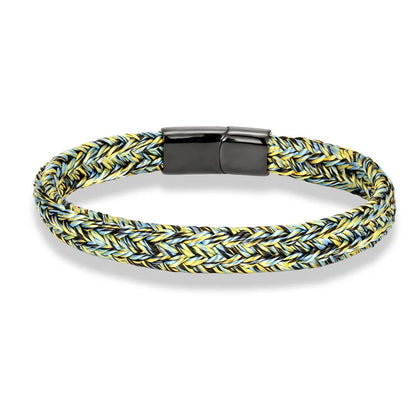 Braided Rope Bracelet – Captain’s Knot, 10 Colors, 19–23 cm