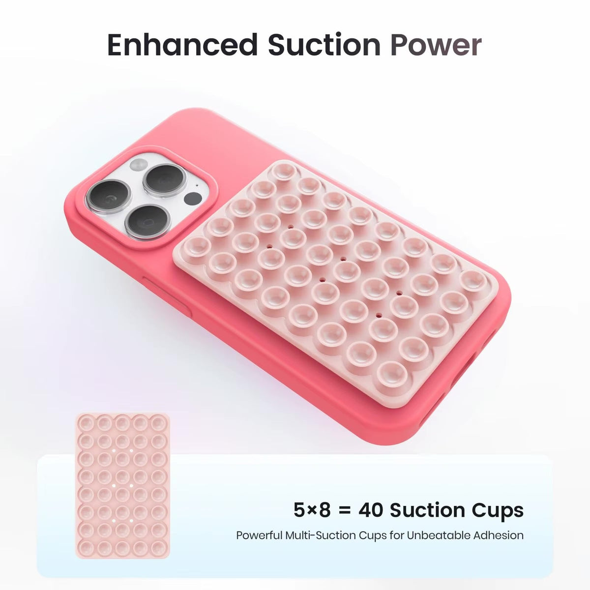 Sticky Grip Silicone Suction Case Secure, Non-Slip Mount for iPhone deideas