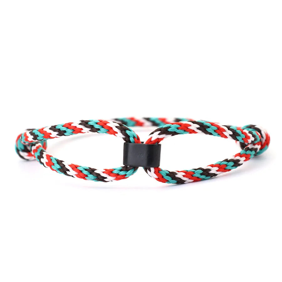 6 Colors Handmade Ethnic Rope Bracelet For Men Women Adjustable Outdoor Sports Motorcycle Accessories Homme Pulsera Cuerda Joias deideas