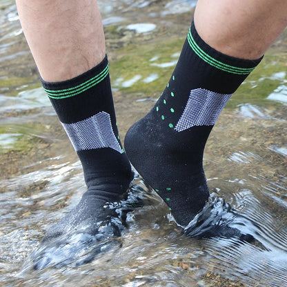 Outdoor Socks – Army Green, Sizes S–XL, EU 37–50