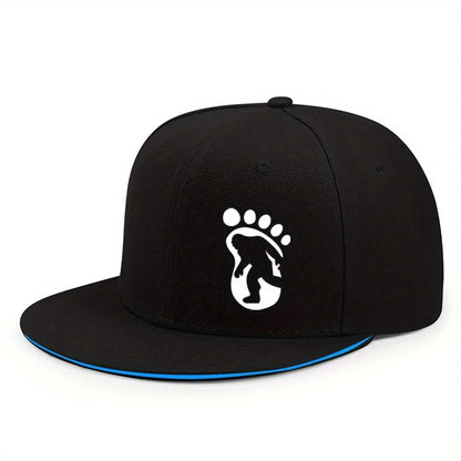 Bigfoot Footprint Flat-Brim Cap – Essence, 5 Trim Colors