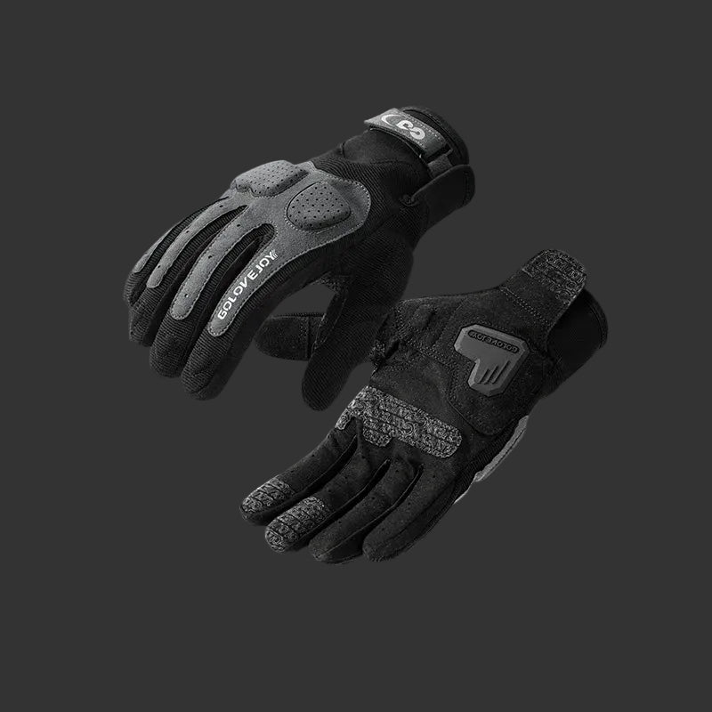 Full-Finger Riding Gloves – Color-Block Design, S–XXL