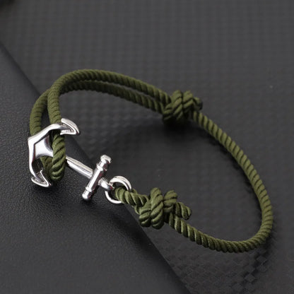 Anchor Rope Bracelet – Adjustable, 3 mm, 7 Colors