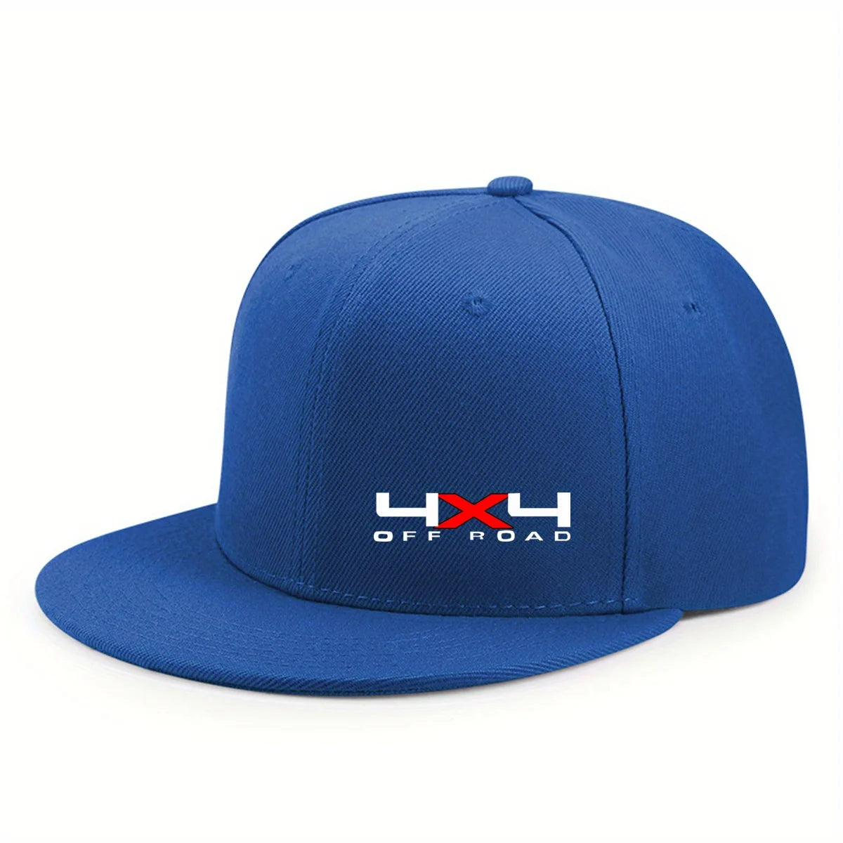 Solid Color Snapback Hat Flat Brim, Adjustable, Unisex