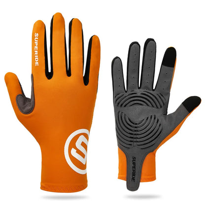 Full-Finger Cycling Gloves – Textured Palm, S–XL