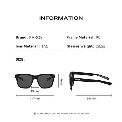Rectangular Sunglasses – Textured Frame, 5 Combinations
