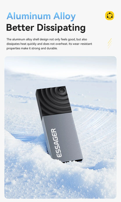 MicroSD Card Reader USB-C & USB 2.0, Dual Interface