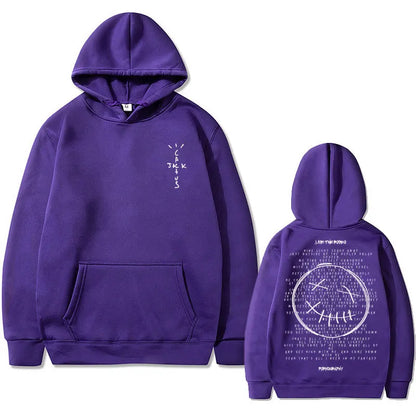 Face Graphic Pullover Hoodie – 12 Colors