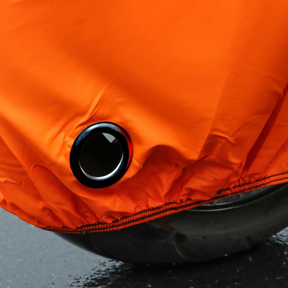 Motorcycle Storage Cover – Buckle Strap & Lock Opening