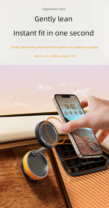 Foldable Magnetic Phone Holder – Suction Base, 3 Colors