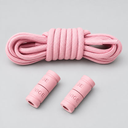 No-Tie Elastic Shoelaces with Color Buckle