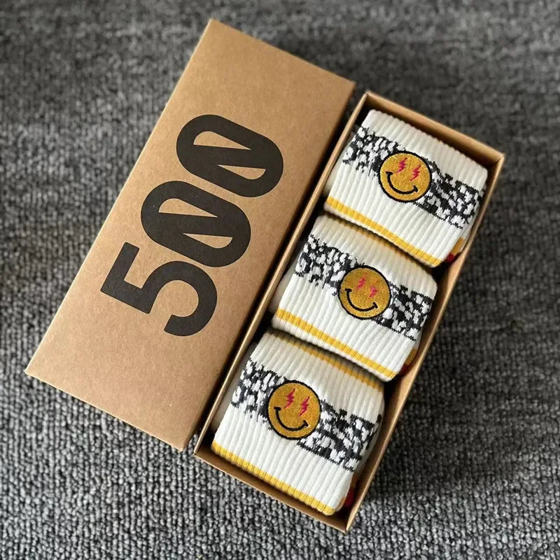 Striped Crew Socks 3-Pair Gift Box – Cotton Blend
