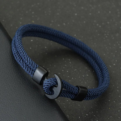Double-Cord Rope Bracelet – Spectrum, Anchor Hook